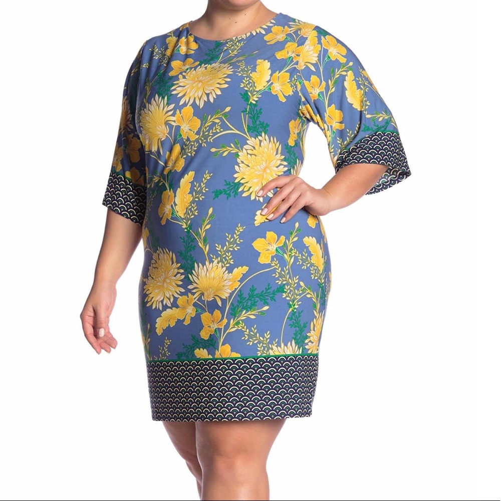 London Times Woman Shift Dress Sz 1x